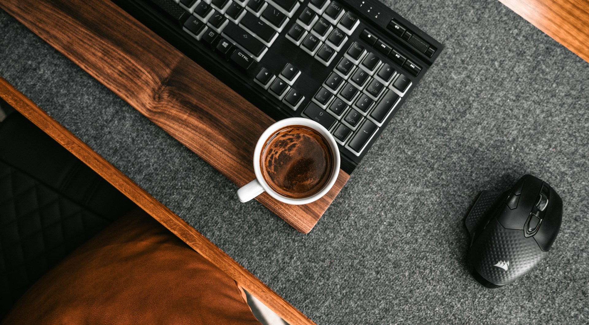 tapis de bureau en feutre